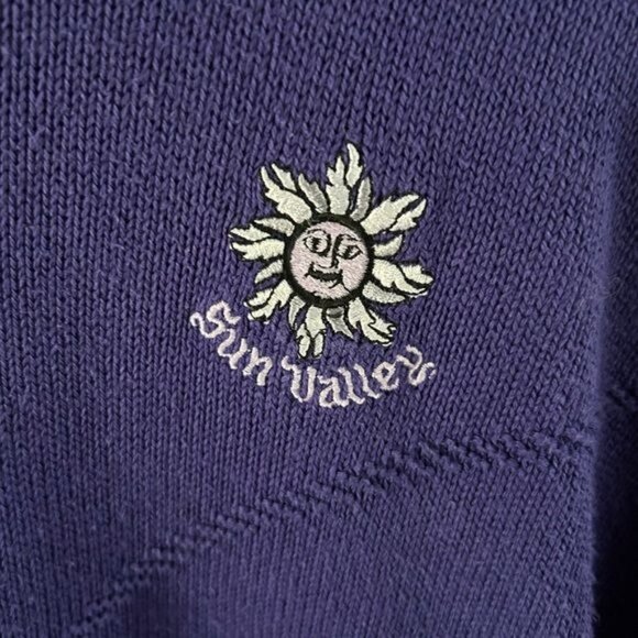 Titleist Collection Made in Scotland Purple Vintage Sweater Sz Large - Picture 6 of 13